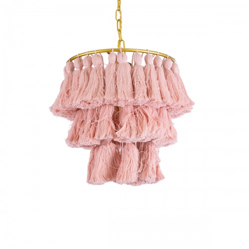 GloboStar® MISSOULA 02086 Boho Κρεμαστό Φωτιστικό Οροφής Μονόφωτο 1 x E27 AC220-240V IP20 - Φ30 x Υ40cm - Ροζ Λεπτό Νήμα Βαμβακερό και Χρυσό Μεταλλικό Πλέγμα - 5 Χρόνια Εγγύηση Διακόσμηση - Φως - Χαλιά GloboStar® MISSOULA 02086 Boho Κρεμαστό Φωτιστικό Οροφής Μονόφωτο 1 x E27 AC220-240V IP20 - Φ30 x Υ40cm - Ροζ Λεπτό Νήμα Βαμβακερό και Χρυσό Μεταλλικό Πλέγμα - 5 Χρόνια Εγγύηση Διακόσμηση - Φως - Χαλιά