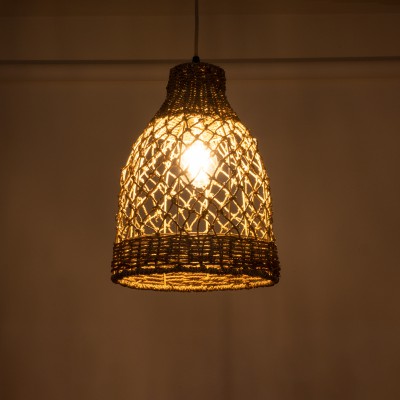 GloboStar® NIMBLIN 02118 Boho Κρεμαστό Φωτιστικό Οροφής Μονόφωτο 1 x E27 AC220-240V IP20 - Φ25 x Υ35cm - Μπεζ Seagrass - Φύκι Πλέγμα Καμπάνα - 5 Χρόνια Εγγύηση Διακόσμηση - Φως - Χαλιά GloboStar® NIMBLIN 02118 Boho Κρεμαστό Φωτιστικό Οροφής Μονόφωτο 1 x E27 AC220-240V IP20 - Φ25 x Υ35cm - Μπεζ Seagrass - Φύκι Πλέγμα Καμπάνα - 5 Χρόνια Εγγύηση Διακόσμηση - Φως - Χαλιά
