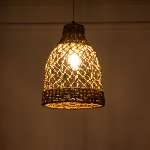 GloboStar® NIMBLIN 02118 Boho Κρεμαστό Φωτιστικό Οροφής Μονόφωτο 1 x E27 AC220-240V IP20 - Φ25 x Υ35cm - Μπεζ Seagrass - Φύκι Πλέγμα Καμπάνα - 5 Χρόνια Εγγύηση Διακόσμηση - Φως - Χαλιά GloboStar® NIMBLIN 02118 Boho Κρεμαστό Φωτιστικό Οροφής Μονόφωτο 1 x E27 AC220-240V IP20 - Φ25 x Υ35cm - Μπεζ Seagrass - Φύκι Πλέγμα Καμπάνα - 5 Χρόνια Εγγύηση Διακόσμηση - Φως - Χαλιά