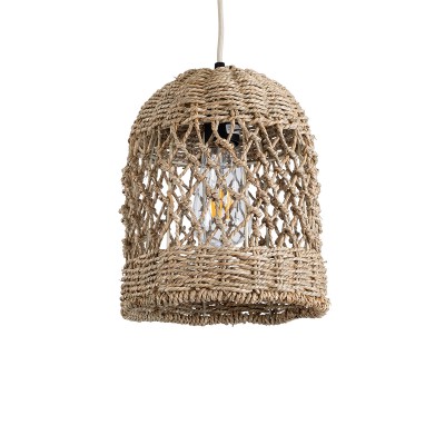 GLOBOSTAR® ECUADOR 02121 Boho Κρεμαστό Φωτιστικό Οροφής με Ντουί 1 x E27 AC 220-240V IP20 - Μπεζ - Μ20 x Π20 x Υ25cm GLOBOSTAR® ECUADOR 02121 Boho Κρεμαστό Φωτιστικό Οροφής με Ντουί 1 x E27 AC 220-240V IP20 - Μπεζ - Μ20 x Π20 x Υ25cm
