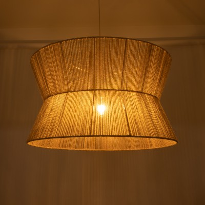 GloboStar® BISBEE 02205 Boho Κρεμαστό Φωτιστικό Οροφής Μονόφωτο 1 x E27 AC220-240V IP20 - Φ80 x Υ48cm - Μπεζ Λεπτό Σχοινί Τριχιά Πλέγμα - 5 Χρόνια Εγγύηση Διακόσμηση - Φως - Χαλιά GloboStar® BISBEE 02205 Boho Κρεμαστό Φωτιστικό Οροφής Μονόφωτο 1 x E27 AC220-240V IP20 - Φ80 x Υ48cm - Μπεζ Λεπτό Σχοινί Τριχιά Πλέγμα - 5 Χρόνια Εγγύηση Διακόσμηση - Φως - Χαλιά