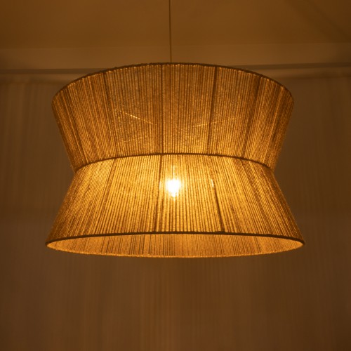 GloboStar® BISBEE 02205 Boho Κρεμαστό Φωτιστικό Οροφής Μονόφωτο 1 x E27 AC220-240V IP20 - Φ80 x Υ48cm - Μπεζ Λεπτό Σχοινί Τριχιά Πλέγμα - 5 Χρόνια Εγγύηση Διακόσμηση - Φως - Χαλιά GloboStar® BISBEE 02205 Boho Κρεμαστό Φωτιστικό Οροφής Μονόφωτο 1 x E27 AC220-240V IP20 - Φ80 x Υ48cm - Μπεζ Λεπτό Σχοινί Τριχιά Πλέγμα - 5 Χρόνια Εγγύηση Διακόσμηση - Φως - Χαλιά