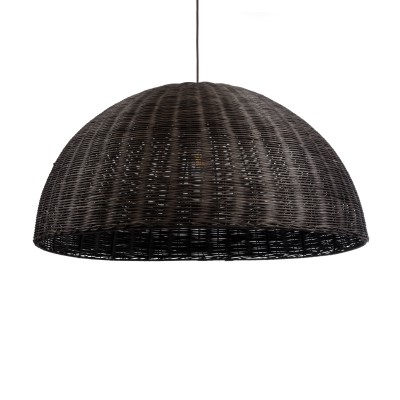 GLOBOSTAR® MONTANA 02382 Boho Κρεμαστό Φωτιστικό Οροφής με Ντουί 1 x E27 AC 220-240V IP20 - Καφέ - Μ80 x Π80 x Υ40cm