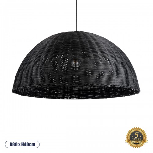 GloboStar® MONTANA 02384 Boho Κρεμαστό Φωτιστικό Οροφής Μονόφωτο 1 x E27 AC220-240V IP20 - Φ80 x Υ40cm - Μαύρο Μπαμπού Πλέγμα Καμπάνα - 5 Χρόνια Εγγύηση Διακόσμηση - Φως - Χαλιά GloboStar® MONTANA 02384 Boho Κρεμαστό Φωτιστικό Οροφής Μονόφωτο 1 x E27 AC220-240V IP20 - Φ80 x Υ40cm - Μαύρο Μπαμπού Πλέγμα Καμπάνα - 5 Χρόνια Εγγύηση Διακόσμηση - Φως - Χαλιά