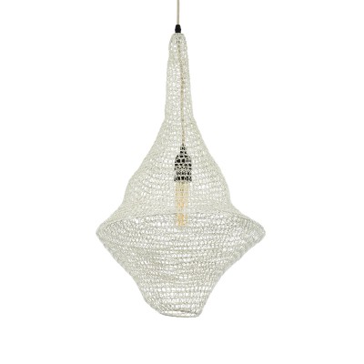 GLOBOSTAR® KENTUCKY 01871 Vintage Κρεμαστό Φωτιστικό Οροφής με Ντουί 1 x E27 AC 220-240V IP20 - Μπεζ - Μ35 x Π35 x Υ60cm GLOBOSTAR® KENTUCKY 01871 Vintage Κρεμαστό Φωτιστικό Οροφής με Ντουί 1 x E27 AC 220-240V IP20 - Μπεζ - Μ35 x Π35 x Υ60cm