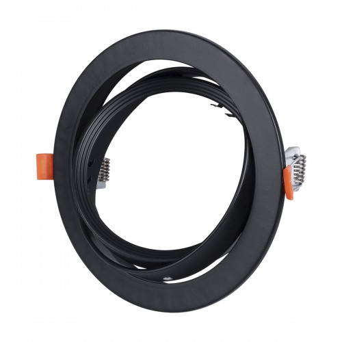 GloboStar® VITA 77851 Χωνευτό Κινούμενο Στρογγυλό Σποτ Οροφής για Λάμπα AR111 - IP20 - Χυτό Αλουμίνιο - Φ17 x Υ4.5cm - Μαύρο - 5 Χρόνια Εγγύηση Διακόσμηση - Φως - Χαλιά