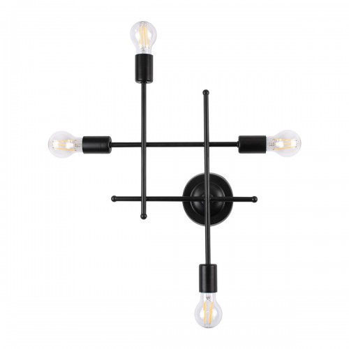 GloboStar® PIPING 00661 Vintage Επιτοίχιο Φωτιστικό Πολύφωτο 4 x E27 AC220-240V IP20 - Μ40 x Π9 x Υ52cm - Μαύρο Μεταλλικό Πλέγμα - 5 Χρόνια Εγγύηση Διακόσμηση - Φως - Χαλιά GloboStar® PIPING 00661 Vintage Επιτοίχιο Φωτιστικό Πολύφωτο 4 x E27 AC220-240V IP20 - Μ40 x Π9 x Υ52cm - Μαύρο Μεταλλικό Πλέγμα - 5 Χρόνια Εγγύηση Διακόσμηση - Φως - Χαλιά