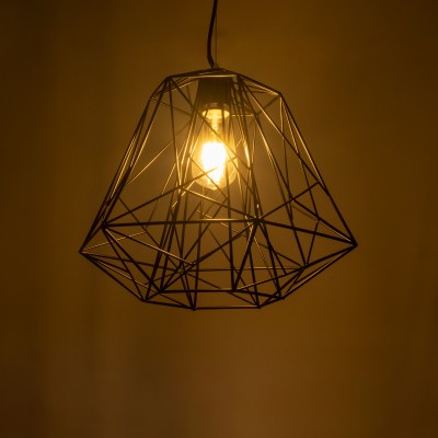 GloboStar® GRID 01022 Vintage Industrial Kρεμαστό Φωτιστικό Οροφής Μονόφωτο Μαύρο Μεταλλικό Πλέγμα Φ32 x Y34cm Διακόσμηση - Φωτισμός - Χαλιά GloboStar® GRID 01022 Vintage Industrial Kρεμαστό Φωτιστικό Οροφής Μονόφωτο Μαύρο Μεταλλικό Πλέγμα Φ32 x Y34cm Διακόσμηση - Φωτισμός - Χαλιά