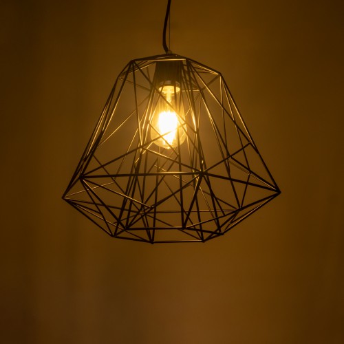 GloboStar® GRID 01022 Vintage Industrial Kρεμαστό Φωτιστικό Οροφής Μονόφωτο Μαύρο Μεταλλικό Πλέγμα Φ32 x Y34cm Διακόσμηση - Φωτισμός - Χαλιά GloboStar® GRID 01022 Vintage Industrial Kρεμαστό Φωτιστικό Οροφής Μονόφωτο Μαύρο Μεταλλικό Πλέγμα Φ32 x Y34cm Διακόσμηση - Φωτισμός - Χαλιά