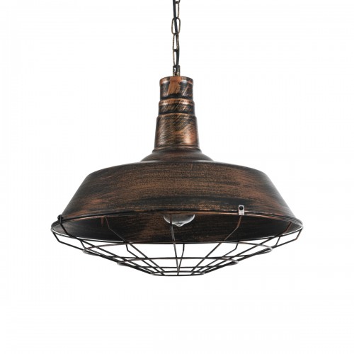 GLOBOSTAR® RAY 01048 Vintage Κρεμαστό Φωτιστικό Οροφής με Ντουί 1 x E27 AC 220-240V IP20 - Χάλκινο Εφέ Σκουριάς - Μ46 x Π46 x Υ25cm GLOBOSTAR® RAY 01048 Vintage Κρεμαστό Φωτιστικό Οροφής με Ντουί 1 x E27 AC 220-240V IP20 - Χάλκινο Εφέ Σκουριάς - Μ46 x Π46 x Υ25cm