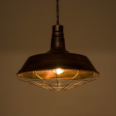 GLOBOSTAR® RAY 01048 Vintage Κρεμαστό Φωτιστικό Οροφής με Ντουί 1 x E27 AC 220-240V IP20 - Χάλκινο Εφέ Σκουριάς - Μ46 x Π46 x Υ25cm GLOBOSTAR® RAY 01048 Vintage Κρεμαστό Φωτιστικό Οροφής με Ντουί 1 x E27 AC 220-240V IP20 - Χάλκινο Εφέ Σκουριάς - Μ46 x Π46 x Υ25cm