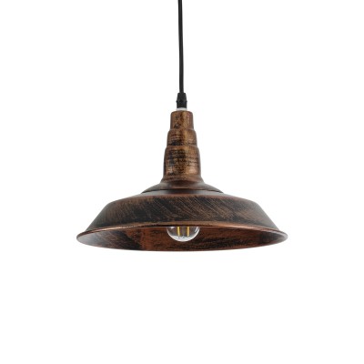GLOBOSTAR® RAY 01047 Vintage Κρεμαστό Φωτιστικό Οροφής με Ντουί 1 x E27 AC 220-240V IP20 - Χάλκινο - Μ26 x Π26 x Υ20cm GLOBOSTAR® RAY 01047 Vintage Κρεμαστό Φωτιστικό Οροφής με Ντουί 1 x E27 AC 220-240V IP20 - Χάλκινο - Μ26 x Π26 x Υ20cm