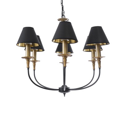 GLOBOSTAR® LIMI 01092 Vintage Κρεμαστό Φωτιστικό Οροφής με Ντουί 6 x E14 AC 220-240V IP20 - Μαύρο & Χρυσό - Μ70 x Π70 x Υ60cm GLOBOSTAR® LIMI 01092 Vintage Κρεμαστό Φωτιστικό Οροφής με Ντουί 6 x E14 AC 220-240V IP20 - Μαύρο & Χρυσό - Μ70 x Π70 x Υ60cm