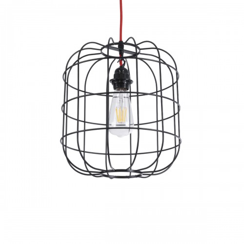 GloboStar® PARROT 01099 Μοντέρνο Industrial Κρεμαστό Φωτιστικό Οροφής Μονόφωτο Μαύρο Μεταλλικό Πλέγμα Φ30 x Y35cm Διακόσμηση - Φωτισμός - Χαλιά GloboStar® PARROT 01099 Μοντέρνο Industrial Κρεμαστό Φωτιστικό Οροφής Μονόφωτο Μαύρο Μεταλλικό Πλέγμα Φ30 x Y35cm Διακόσμηση - Φωτισμός - Χαλιά