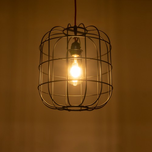 GloboStar® PARROT 01099 Μοντέρνο Industrial Κρεμαστό Φωτιστικό Οροφής Μονόφωτο Μαύρο Μεταλλικό Πλέγμα Φ30 x Y35cm Διακόσμηση - Φωτισμός - Χαλιά GloboStar® PARROT 01099 Μοντέρνο Industrial Κρεμαστό Φωτιστικό Οροφής Μονόφωτο Μαύρο Μεταλλικό Πλέγμα Φ30 x Y35cm Διακόσμηση - Φωτισμός - Χαλιά