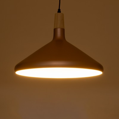GLOBOSTAR® FELICITA 01223 Μοντέρνο Κρεμαστό Φωτιστικό Οροφής με Ντουί 1 x E27 AC 220-240V IP20 - Χάλκινο & Λευκό - Μ40 x Π40 x Υ30cm GLOBOSTAR® FELICITA 01223 Μοντέρνο Κρεμαστό Φωτιστικό Οροφής με Ντουί 1 x E27 AC 220-240V IP20 - Χάλκινο & Λευκό - Μ40 x Π40 x Υ30cm