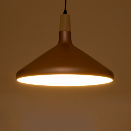 GLOBOSTAR® FELICITA 01223 Μοντέρνο Κρεμαστό Φωτιστικό Οροφής με Ντουί 1 x E27 AC 220-240V IP20 - Χάλκινο & Λευκό - Μ40 x Π40 x Υ30cm GLOBOSTAR® FELICITA 01223 Μοντέρνο Κρεμαστό Φωτιστικό Οροφής με Ντουί 1 x E27 AC 220-240V IP20 - Χάλκινο & Λευκό - Μ40 x Π40 x Υ30cm