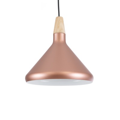 GLOBOSTAR® FERCLA 01224 Μοντέρνο Κρεμαστό Φωτιστικό Οροφής με Ντουί 1 x E27 AC 220-240V IP20 - Χάλκινο & Λευκό - Μ27 x Π27 x Υ25cm GLOBOSTAR® FERCLA 01224 Μοντέρνο Κρεμαστό Φωτιστικό Οροφής με Ντουί 1 x E27 AC 220-240V IP20 - Χάλκινο & Λευκό - Μ27 x Π27 x Υ25cm