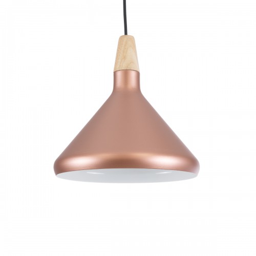 GloboStar® BARING 01224 Μοντέρνο Κρεμαστό Φωτιστικό Οροφής Μονόφωτο Χάλκινο Μεταλλικό Καμπάνα Φ27 x Y25cm Διακόσμηση - Φωτισμός - Χαλιά