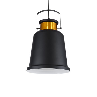 GLOBOSTAR® NUNZIATA 01236 Vintage Κρεμαστό Φωτιστικό Οροφής με Ντουί 1 x E27 AC 220-240V IP20 - Μαύρο & Χρυσό - Μ26 x Π26 x Υ40cm GLOBOSTAR® NUNZIATA 01236 Vintage Κρεμαστό Φωτιστικό Οροφής με Ντουί 1 x E27 AC 220-240V IP20 - Μαύρο & Χρυσό - Μ26 x Π26 x Υ40cm