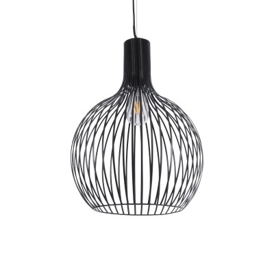 GLOBOSTAR® SCANDI 01266 Μοντέρνο Κρεμαστό Φωτιστικό Οροφής με Ντουί 1 x E27 AC 220-240V IP20 - Μαύρο - Μ38 x Π38 x Υ50cm GLOBOSTAR® SCANDI 01266 Μοντέρνο Κρεμαστό Φωτιστικό Οροφής με Ντουί 1 x E27 AC 220-240V IP20 - Μαύρο - Μ38 x Π38 x Υ50cm