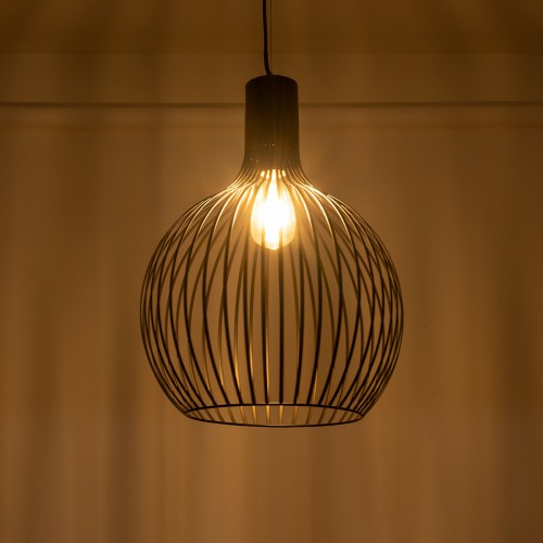GLOBOSTAR® SCANDI 01266 Μοντέρνο Κρεμαστό Φωτιστικό Οροφής με Ντουί 1 x E27 AC 220-240V IP20 - Μαύρο - Μ38 x Π38 x Υ50cm GLOBOSTAR® SCANDI 01266 Μοντέρνο Κρεμαστό Φωτιστικό Οροφής με Ντουί 1 x E27 AC 220-240V IP20 - Μαύρο - Μ38 x Π38 x Υ50cm