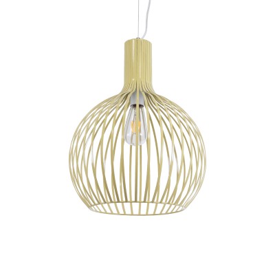 GLOBOSTAR® SCANDI 01267 Vintage Κρεμαστό Φωτιστικό Οροφής με Ντουί 1 x E27 AC 220-240V IP20 - Μπεζ - Μ38 x Π38 x Y50cm GLOBOSTAR® SCANDI 01267 Vintage Κρεμαστό Φωτιστικό Οροφής με Ντουί 1 x E27 AC 220-240V IP20 - Μπεζ - Μ38 x Π38 x Y50cm