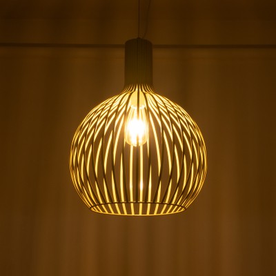 GLOBOSTAR® SCANDI 01267 Vintage Κρεμαστό Φωτιστικό Οροφής με Ντουί 1 x E27 AC 220-240V IP20 - Μπεζ - Μ38 x Π38 x Y50cm GLOBOSTAR® SCANDI 01267 Vintage Κρεμαστό Φωτιστικό Οροφής με Ντουί 1 x E27 AC 220-240V IP20 - Μπεζ - Μ38 x Π38 x Y50cm