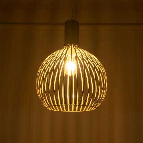 GLOBOSTAR® SCANDI 01267 Vintage Κρεμαστό Φωτιστικό Οροφής με Ντουί 1 x E27 AC 220-240V IP20 - Μπεζ - Μ38 x Π38 x Y50cm GLOBOSTAR® SCANDI 01267 Vintage Κρεμαστό Φωτιστικό Οροφής με Ντουί 1 x E27 AC 220-240V IP20 - Μπεζ - Μ38 x Π38 x Y50cm