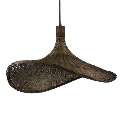 GLOBOSTAR® CUBA 01720 Boho Κρεμαστό Φωτιστικό Οροφής με Ντουί 1 x E27 AC 220-240V IP20 - Καφέ - Μ53 x Π53 x Υ30cm GLOBOSTAR® CUBA 01720 Boho Κρεμαστό Φωτιστικό Οροφής με Ντουί 1 x E27 AC 220-240V IP20 - Καφέ - Μ53 x Π53 x Υ30cm