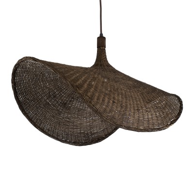 GLOBOSTAR® CUBA 01768 Boho Κρεμαστό Φωτιστικό Οροφής με Ντουί 1 x E27 AC 220-240V IP20 - Καφέ - Μ80 x Π80 x Υ49cm GLOBOSTAR® CUBA 01768 Boho Κρεμαστό Φωτιστικό Οροφής με Ντουί 1 x E27 AC 220-240V IP20 - Καφέ - Μ80 x Π80 x Υ49cm