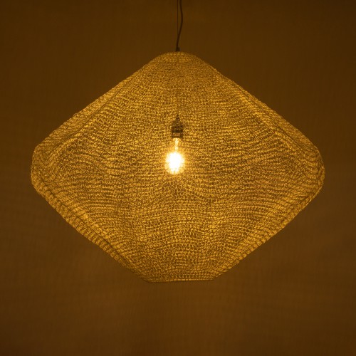 GLOBOSTAR® KENTUCKY 01868 Vintage Κρεμαστό Φωτιστικό Οροφής με Ντουί 1 x E27 AC 220-240V IP20 - Μπεζ - Μ90 x Π90 x Υ70cm GLOBOSTAR® KENTUCKY 01868 Vintage Κρεμαστό Φωτιστικό Οροφής με Ντουί 1 x E27 AC 220-240V IP20 - Μπεζ - Μ90 x Π90 x Υ70cm