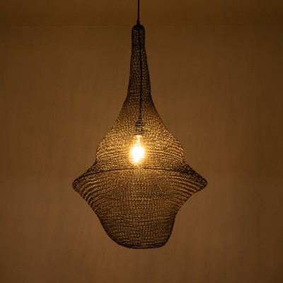 GloboStar® KENTUCKY 01875 Vintage Κρεμαστό Φωτιστικό Οροφής Μονόφωτο 1 x E27 AC220-240V IP20 - Φ50 x Υ90cm - Σκούρο Καφέ Μεταλλικό Πλέγμα - 5 Χρόνια Εγγύηση Διακόσμηση - Φως - Χαλιά GloboStar® KENTUCKY 01875 Vintage Κρεμαστό Φωτιστικό Οροφής Μονόφωτο 1 x E27 AC220-240V IP20 - Φ50 x Υ90cm - Σκούρο Καφέ Μεταλλικό Πλέγμα - 5 Χρόνια Εγγύηση Διακόσμηση - Φως - Χαλιά