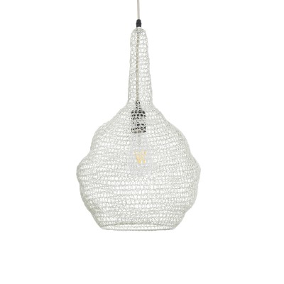GLOBOSTAR® KENTUCKY 01880 Vintage Κρεμαστό Φωτιστικό Οροφής με Ντουί 1 x E27 AC 220-240V IP20 - Μπεζ - Μ30 x Π30 x Υ50cm GLOBOSTAR® KENTUCKY 01880 Vintage Κρεμαστό Φωτιστικό Οροφής με Ντουί 1 x E27 AC 220-240V IP20 - Μπεζ - Μ30 x Π30 x Υ50cm