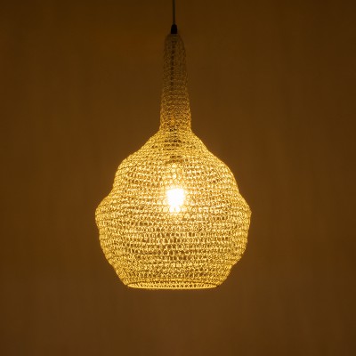 GLOBOSTAR® KENTUCKY 01880 Vintage Κρεμαστό Φωτιστικό Οροφής με Ντουί 1 x E27 AC 220-240V IP20 - Μπεζ - Μ30 x Π30 x Υ50cm GLOBOSTAR® KENTUCKY 01880 Vintage Κρεμαστό Φωτιστικό Οροφής με Ντουί 1 x E27 AC 220-240V IP20 - Μπεζ - Μ30 x Π30 x Υ50cm