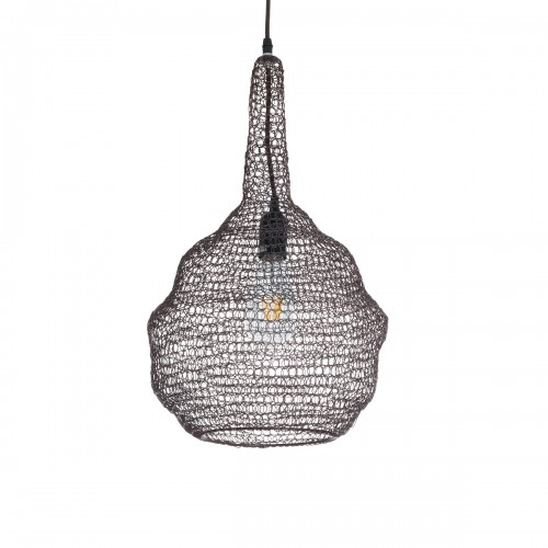 GloboStar® KENTUCKY 01881 Vintage Κρεμαστό Φωτιστικό Οροφής Μονόφωτο 1 x E27 AC220-240V IP20 - Φ30 x Υ50cm - Σκούρο Καφέ Μεταλλικό Πλέγμα - 5 Χρόνια Εγγύηση Διακόσμηση - Φως - Χαλιά GloboStar® KENTUCKY 01881 Vintage Κρεμαστό Φωτιστικό Οροφής Μονόφωτο 1 x E27 AC220-240V IP20 - Φ30 x Υ50cm - Σκούρο Καφέ Μεταλλικό Πλέγμα - 5 Χρόνια Εγγύηση Διακόσμηση - Φως - Χαλιά