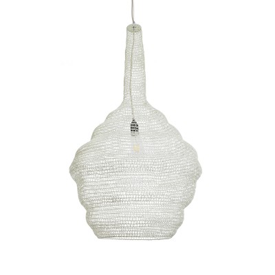 GLOBOSTAR® KENTUCKY 01883 Vintage Κρεμαστό Φωτιστικό Οροφής με Ντουί 1 x E27 AC 220-240V IP20 - Λευκό - Μ60 x Π60 x Υ90cm GLOBOSTAR® KENTUCKY 01883 Vintage Κρεμαστό Φωτιστικό Οροφής με Ντουί 1 x E27 AC 220-240V IP20 - Λευκό - Μ60 x Π60 x Υ90cm