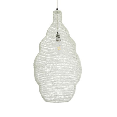GLOBOSTAR® KENTUCKY 01895 Vintage Κρεμαστό Φωτιστικό Οροφής με Ντουί 1 x E27 AC 220-240V IP20 - Λευκό - Μ40 x Π40 x Υ70cm GLOBOSTAR® KENTUCKY 01895 Vintage Κρεμαστό Φωτιστικό Οροφής με Ντουί 1 x E27 AC 220-240V IP20 - Λευκό - Μ40 x Π40 x Υ70cm