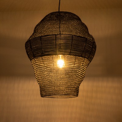 GloboStar® KENTUCKY 01912 Vintage Κρεμαστό Φωτιστικό Οροφής Μονόφωτο 1 x E27 AC220-240V IP20 - Φ60 x Υ70cm - Μαύρο Μεταλλικό με Μπαμπού Πλέγμα - 5 Χρόνια Εγγύηση Διακόσμηση - Φως - Χαλιά GloboStar® KENTUCKY 01912 Vintage Κρεμαστό Φωτιστικό Οροφής Μονόφωτο 1 x E27 AC220-240V IP20 - Φ60 x Υ70cm - Μαύρο Μεταλλικό με Μπαμπού Πλέγμα - 5 Χρόνια Εγγύηση Διακόσμηση - Φως - Χαλιά