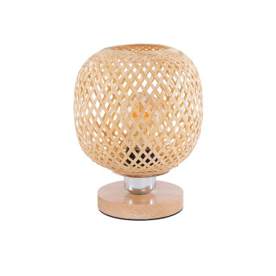 GLOBOSTAR® KERRY 01981 Boho Επιτραπέζιο Φωτιστικό Πορτατίφ με Ντουί 1 x E27 AC 220-240V IP20 - Μπεζ - Μ18 x Π18 x Υ25cm GLOBOSTAR® KERRY 01981 Boho Επιτραπέζιο Φωτιστικό Πορτατίφ με Ντουί 1 x E27 AC 220-240V IP20 - Μπεζ - Μ18 x Π18 x Υ25cm