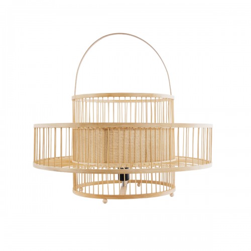 GloboStar® SORENIA 02004 Boho Επιδαπέδιο Φωτιστικό Μονόφωτο 1 x E27 IP20 Μπεζ Ξύλο - Μ60 x Π60 x Υ32cm GloboStar® SORENIA 02004 Boho Επιδαπέδιο Φωτιστικό Μονόφωτο 1 x E27 IP20 Μπεζ Ξύλο - Μ60 x Π60 x Υ32cm