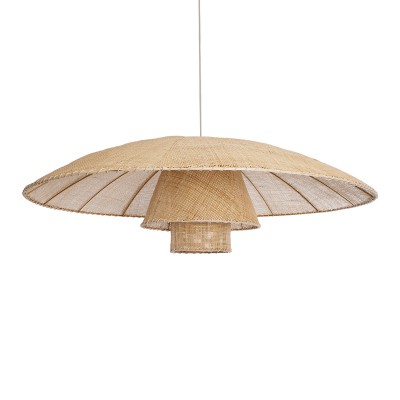 GLOBOSTAR® ZORA 02140 Boho Κρεμαστό Φωτιστικό Οροφής με Ντουί 1 x E27 AC 220-240V IP20 - Μπεζ - Μ120 x Π120 x Υ40cm GLOBOSTAR® ZORA 02140 Boho Κρεμαστό Φωτιστικό Οροφής με Ντουί 1 x E27 AC 220-240V IP20 - Μπεζ - Μ120 x Π120 x Υ40cm
