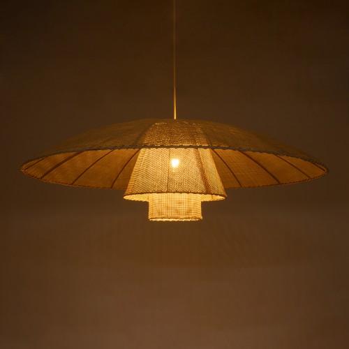 GLOBOSTAR® ZORA 02140 Boho Κρεμαστό Φωτιστικό Οροφής με Ντουί 1 x E27 AC 220-240V IP20 - Μπεζ - Μ120 x Π120 x Υ40cm GLOBOSTAR® ZORA 02140 Boho Κρεμαστό Φωτιστικό Οροφής με Ντουί 1 x E27 AC 220-240V IP20 - Μπεζ - Μ120 x Π120 x Υ40cm