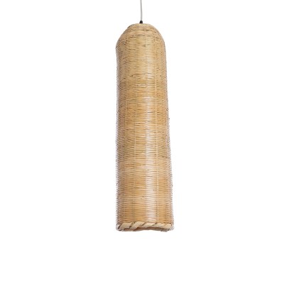GLOBOSTAR® WAIKIKI 02349 Boho Κρεμαστό Φωτιστικό Οροφής με Ντουί 1 x E27 AC 220-240V IP20 - Μπεζ - Μ20 x Π20 x Υ80cm