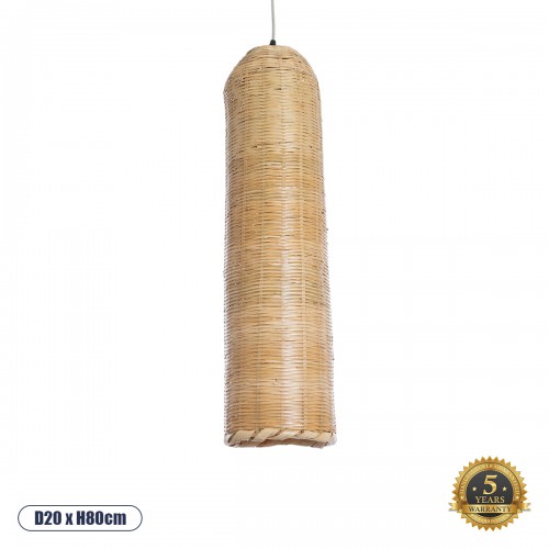 GloboStar® WAIKIKI 02349 Boho Κρεμαστό Φωτιστικό Οροφής Μονόφωτο 1 x E27 AC220-240V IP20 - Φ20 x Υ80cm - Μπεζ Ξύλινο Μπαμπού Καμπάνα - 5 Χρόνια Εγγύηση Διακόσμηση - Φως - Χαλιά GloboStar® WAIKIKI 02349 Boho Κρεμαστό Φωτιστικό Οροφής Μονόφωτο 1 x E27 AC220-240V IP20 - Φ20 x Υ80cm - Μπεζ Ξύλινο Μπαμπού Καμπάνα - 5 Χρόνια Εγγύηση Διακόσμηση - Φως - Χαλιά