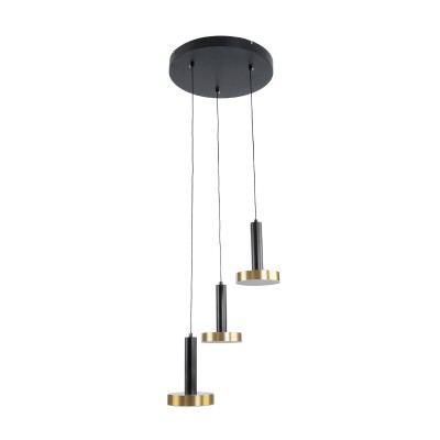 GLOBOSTAR® ZANE 60934 Μοντέρνο Κρεμαστό Φωτιστικό Οροφής LED 54W 6048lm 120° AC 220-240V IP20 Ρυθμιζόμενο Λευκό CCT με Χειριστήριο από 2700K έως 6000K Dimmable - Lumileds SMD Chip - Μαύρο Ματ & Χρυσό - Μ40 x Π40 x Υ20cm - 3 Χρόνια Εγγύηση GLOBOSTAR® ZANE 60934 Μοντέρνο Κρεμαστό Φωτιστικό Οροφής LED 54W 6048lm 120° AC 220-240V IP20 Ρυθμιζόμενο Λευκό CCT με Χειριστήριο από 2700K έως 6000K Dimmable - Lumileds SMD Chip - Μαύρο Ματ & Χρυσό - Μ40 x Π40 x Υ20cm - 3 Χρόνια Εγγύηση