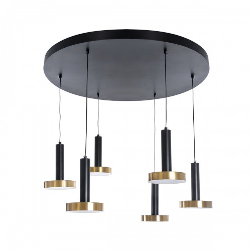 GLOBOSTAR® ZANE 60935 Κρεμαστό Φωτιστικό Design LED CCT 100W 11200lm 120° AC 220-240V IP20 - Εναλλαγή Φωτισμού μέσω Τηλεχειριστηρίου All In One Ψυχρό 6000k+Φυσικό 4500k+Θερμό 2700k Dimmable - Φ80 x Υ20cm - Μαύρο & Χρυσό - 3 Χρόνια Εγγύηση Διακόσμηση - GLOBOSTAR® ZANE 60935 Κρεμαστό Φωτιστικό Design LED CCT 100W 11200lm 120° AC 220-240V IP20 - Εναλλαγή Φωτισμού μέσω Τηλεχειριστηρίου All In One Ψυχρό 6000k+Φυσικό 4500k+Θερμό 2700k Dimmable - Φ80 x Υ20cm - Μαύρο & Χρυσό - 3 Χρόνια Εγγύηση Διακόσμηση -