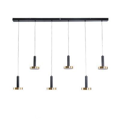 GLOBOSTAR® ZANE 60937 Μοντέρνο Κρεμαστό Φωτιστικό Οροφής LED 100W 11200lm 120° AC 220-240V IP20 Ρυθμιζόμενο Λευκό CCT με Χειριστήριο από 2700K έως 6000K Dimmable - Lumileds SMD Chip - Μαύρο Ματ & Χρυσό - Μ160 x Π15 x Υ20cm - 3 Χρόνια Εγγύηση GLOBOSTAR® ZANE 60937 Μοντέρνο Κρεμαστό Φωτιστικό Οροφής LED 100W 11200lm 120° AC 220-240V IP20 Ρυθμιζόμενο Λευκό CCT με Χειριστήριο από 2700K έως 6000K Dimmable - Lumileds SMD Chip - Μαύρο Ματ & Χρυσό - Μ160 x Π15 x Υ20cm - 3 Χρόνια Εγγύηση