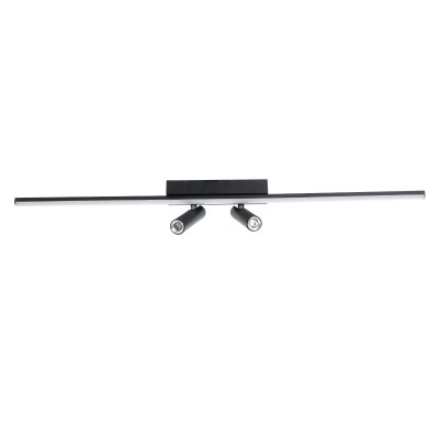 GLOBOSTAR® BARETTI 61226 Μοντέρνο Φωτιστικό Οροφής LED 24W 2688lm 160° & 45° AC 220-240V IP20 Ρυθμιζόμενο Λευκό CCT με On/Off 2700K/4500K/6000K - Lumileds SMD Chip - Μαύρο Ματ - Μ80 x Π5 x Υ15cm - 3 Χρόνια Εγγύηση GLOBOSTAR® BARETTI 61226 Μοντέρνο Φωτιστικό Οροφής LED 24W 2688lm 160° & 45° AC 220-240V IP20 Ρυθμιζόμενο Λευκό CCT με On/Off 2700K/4500K/6000K - Lumileds SMD Chip - Μαύρο Ματ - Μ80 x Π5 x Υ15cm - 3 Χρόνια Εγγύηση