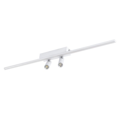 GLOBOSTAR® BARETTI 61227 Μοντέρνο Φωτιστικό Οροφής LED 24W 2688lm 160° & 45° AC 220-240V IP20 Ρυθμιζόμενο Λευκό CCT με On/Off 2700K/4500K/6000K - Lumileds SMD Chip - Λευκό Ματ - Μ80 x Π5 x Υ15cm - 3 Χρόνια Εγγύηση GLOBOSTAR® BARETTI 61227 Μοντέρνο Φωτιστικό Οροφής LED 24W 2688lm 160° & 45° AC 220-240V IP20 Ρυθμιζόμενο Λευκό CCT με On/Off 2700K/4500K/6000K - Lumileds SMD Chip - Λευκό Ματ - Μ80 x Π5 x Υ15cm - 3 Χρόνια Εγγύηση